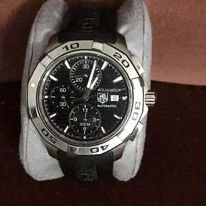 Men's Aquaracer Black Chronograph Dial Watch